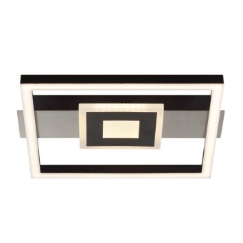 Brilliant Leuchten vierkante LED plafondlamp Baldo, Memoryfunctie, 3000 Kelvin warmwit