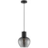 Brilliant Moderne druppelvormige hanglamp Ligari met rookkleurige glazen kap