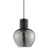 Brilliant Moderne druppelvormige hanglamp Ligari met rookkleurige glazen kap