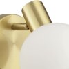 Brilliant Wandspot Cony met ronde witte glazen kap, draaibare kop, leeslicht naast bed