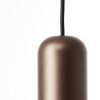 Brilliant cilindervormige hanglamp Jane met bruine metalen kap, industrieel ontwerp