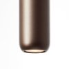 Brilliant Leuchten lineaire hanglamp Jane met 5 bruine cilindervormige metalen kappen