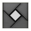 Brilliant LED plafondlamp Hardy met geheugenfunctie en kruisvorm, 2700 Kelvin warmwit