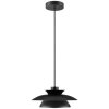 Brilliant moderne Hanglamp Appia met twee zwarte, overlappende conische kappen