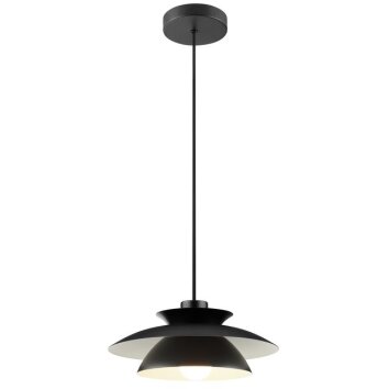Brilliant moderne Hanglamp Appia met twee zwarte, overlappende conische kappen