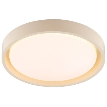 Brilliant Leuchten ronde LED plafondlamp Sonora, beige, 3000 Kelvin warmwit