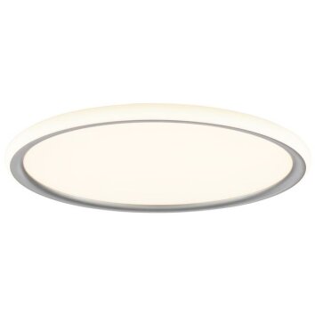 Brilliant LED-plafondlamp Carloz, plat en rond, met geheugenfunctie, 3000 Kelvin warmwit