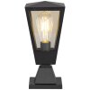 Brilliant Sokkellamp Westcliff met conische lantaarnvorm en helder glas, antraciet
