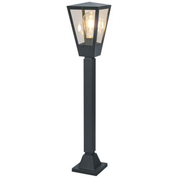 Brilliant Padlamp Westcliff met moderne, taps toelopende kop, antraciet, voor het tuinpad