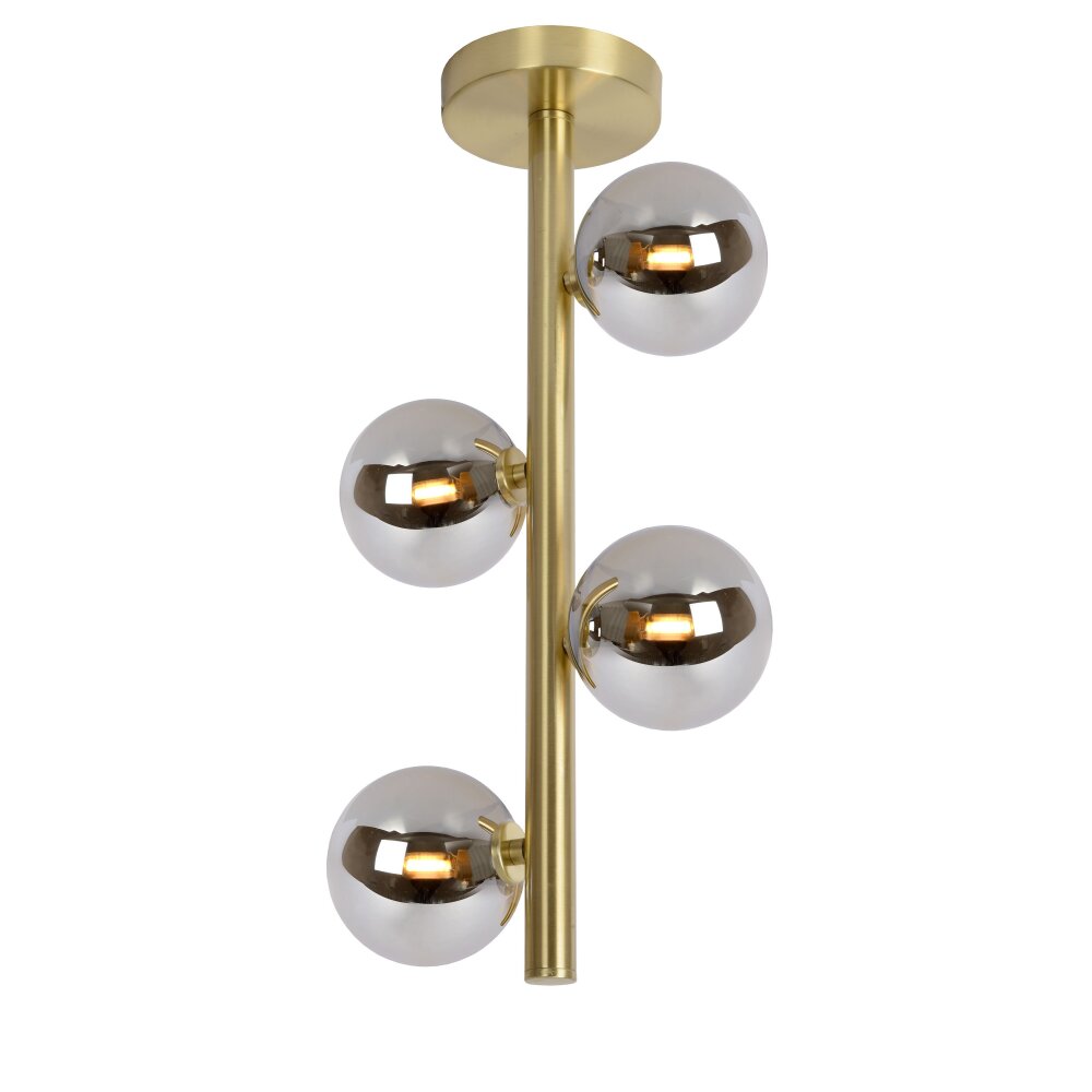 Lucide TYCHO Plafondlamp Goud, 4-lichts main product photo