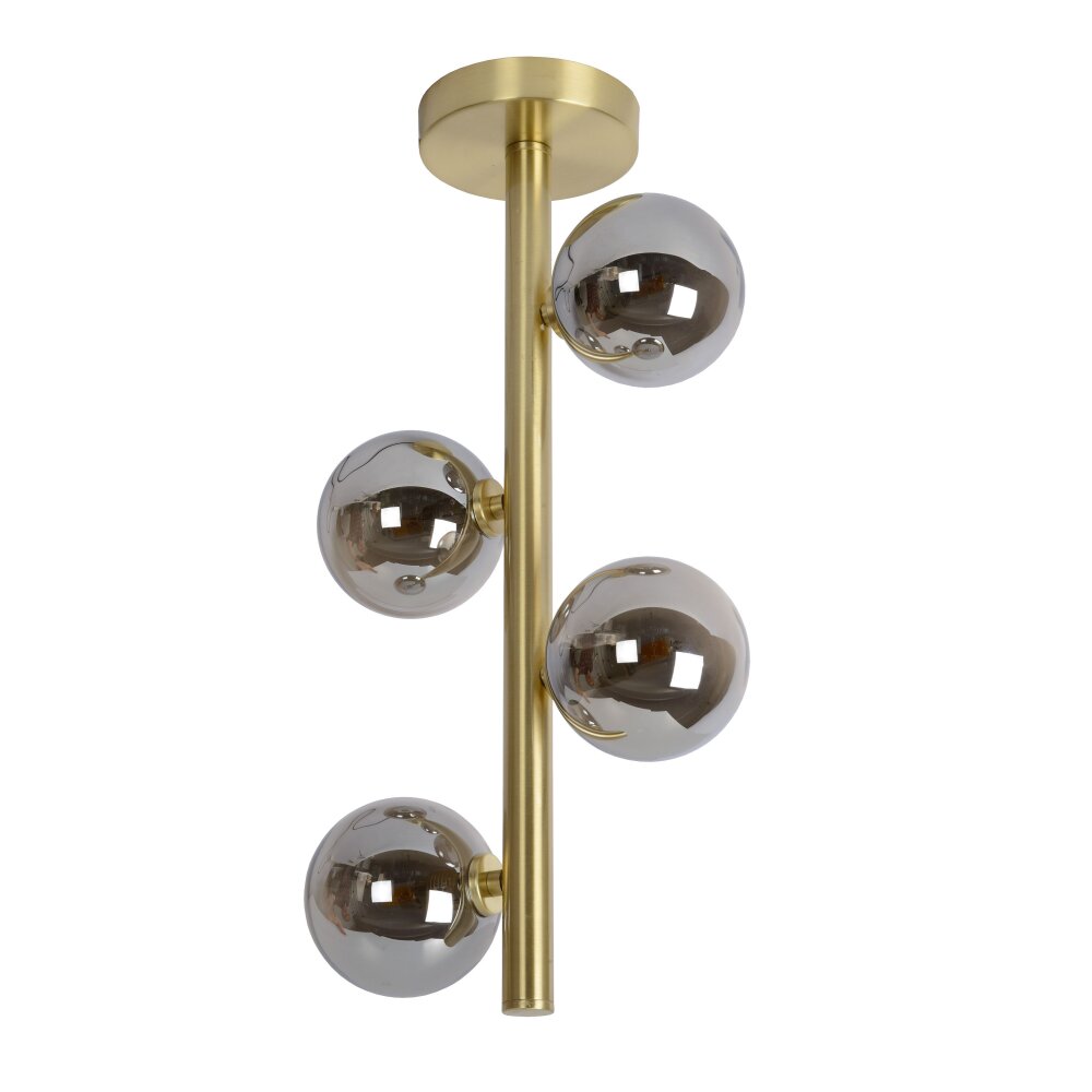 Lucide TYCHO Plafondlamp Goud, 4-lichts