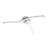 Globo LONG Plafondlamp LED Nikkel mat, 1-licht