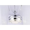 Globo CABRERA Ventilator LED Nikkel mat, 1-licht, Afstandsbediening
