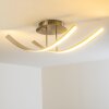 Aranu Plafondlamp LED roestvrij staal, Nikkel mat, 2-lichts