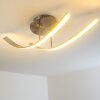 Aranu Plafondlamp LED roestvrij staal, Nikkel mat, 2-lichts