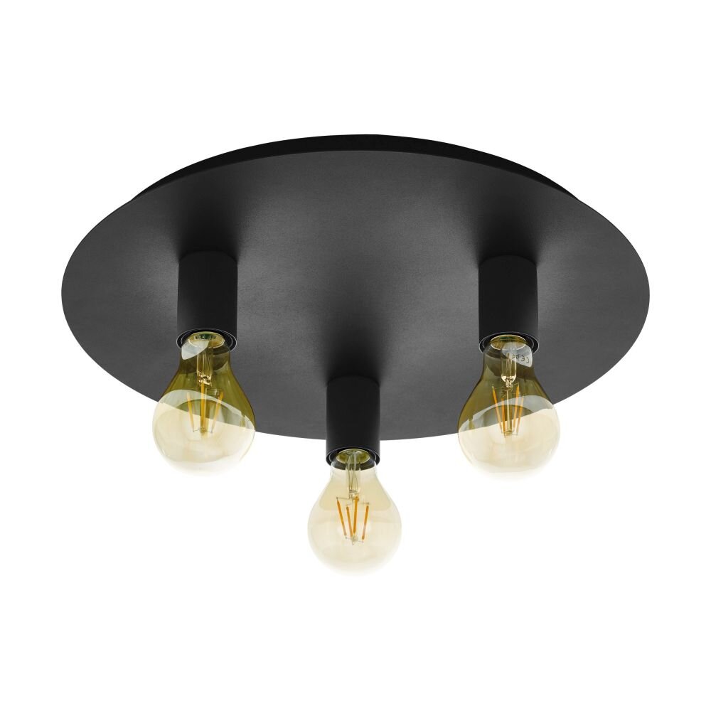 EGLO PASSANO Plafondlamp Zwart, 3-lichts main product photo