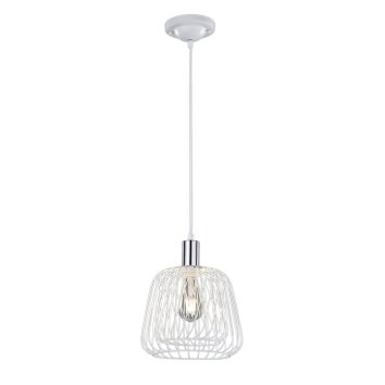 Trio SANNA Hanglamp Chroom, Wit, 1-licht Trio SANNA Hanglamp Chroom, Wit, 1-licht