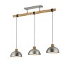 Trio DELHI Hanglamp Nikkel mat, 3-lichts