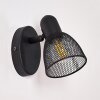 Malawi Muurlamp Zwart, 1-licht