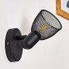 Malawi Muurlamp Zwart, 1-licht