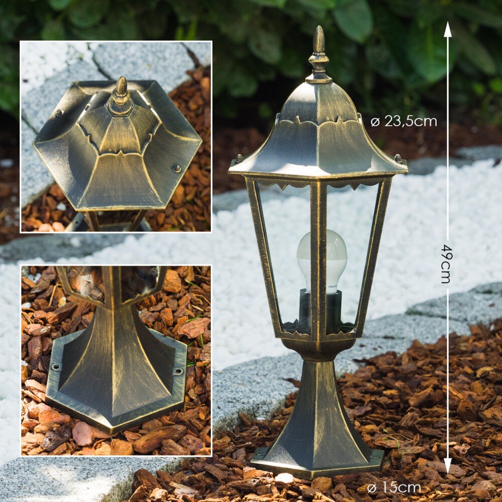 Hongkong Sokkellamp Brons, Goud, 1-licht main product photo