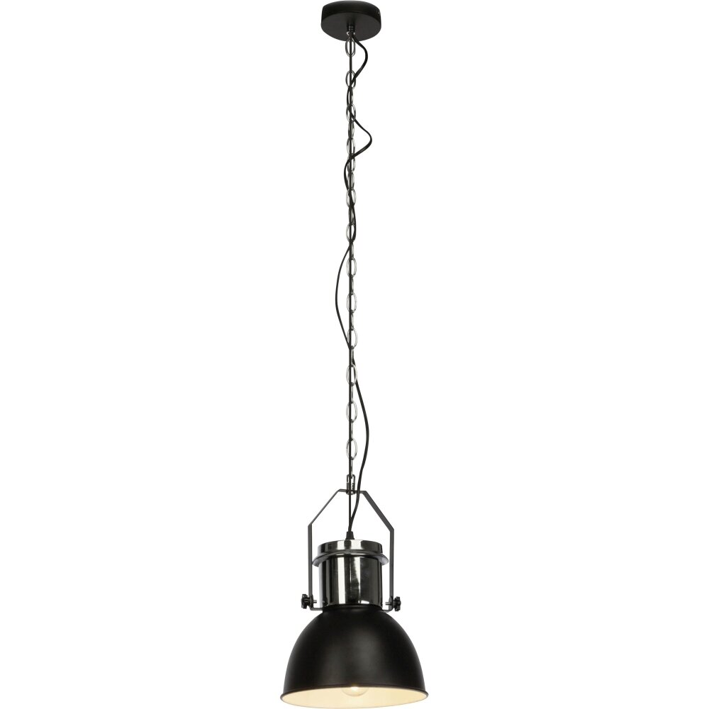 Brilliant Salford Hanglamp Chroom, Zwart, 1-licht main product photo