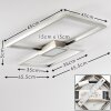 Narpes Plafondlamp LED Nikkel mat, 1-licht