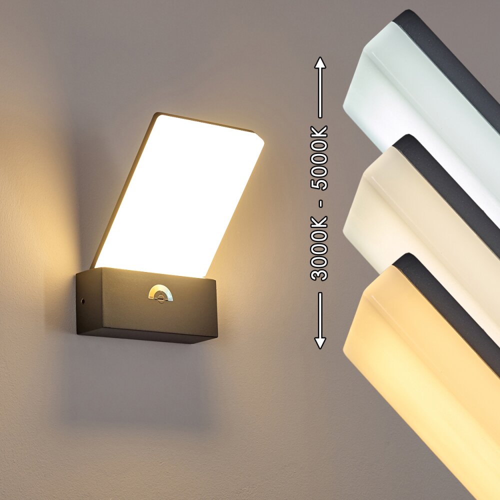 Heraklion Buiten muurverlichting LED Antraciet, 1-licht main product photo