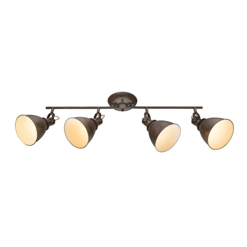 Globo GIORGIO Plafond straler Roest, 4-lichts main product photo