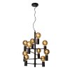 Lucide LEANNE Hanglamp Zwart, 10-lichts