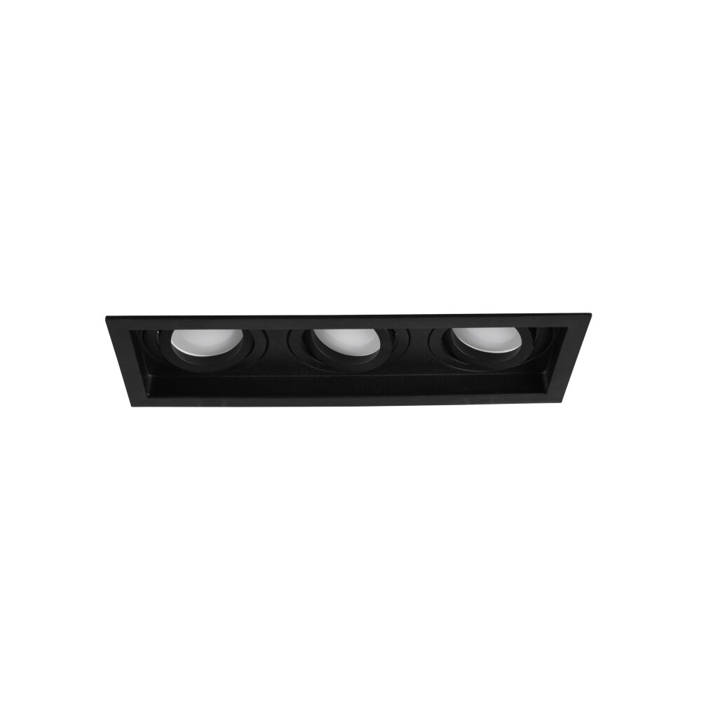 Trio Kenai Inbouw verlichting LED Zwart, 3-lichts main product photo
