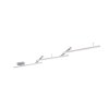 Trio WiZ MELBY Plafondlamp LED Nikkel mat, 1-licht, Afstandsbediening, Kleurwisselaar