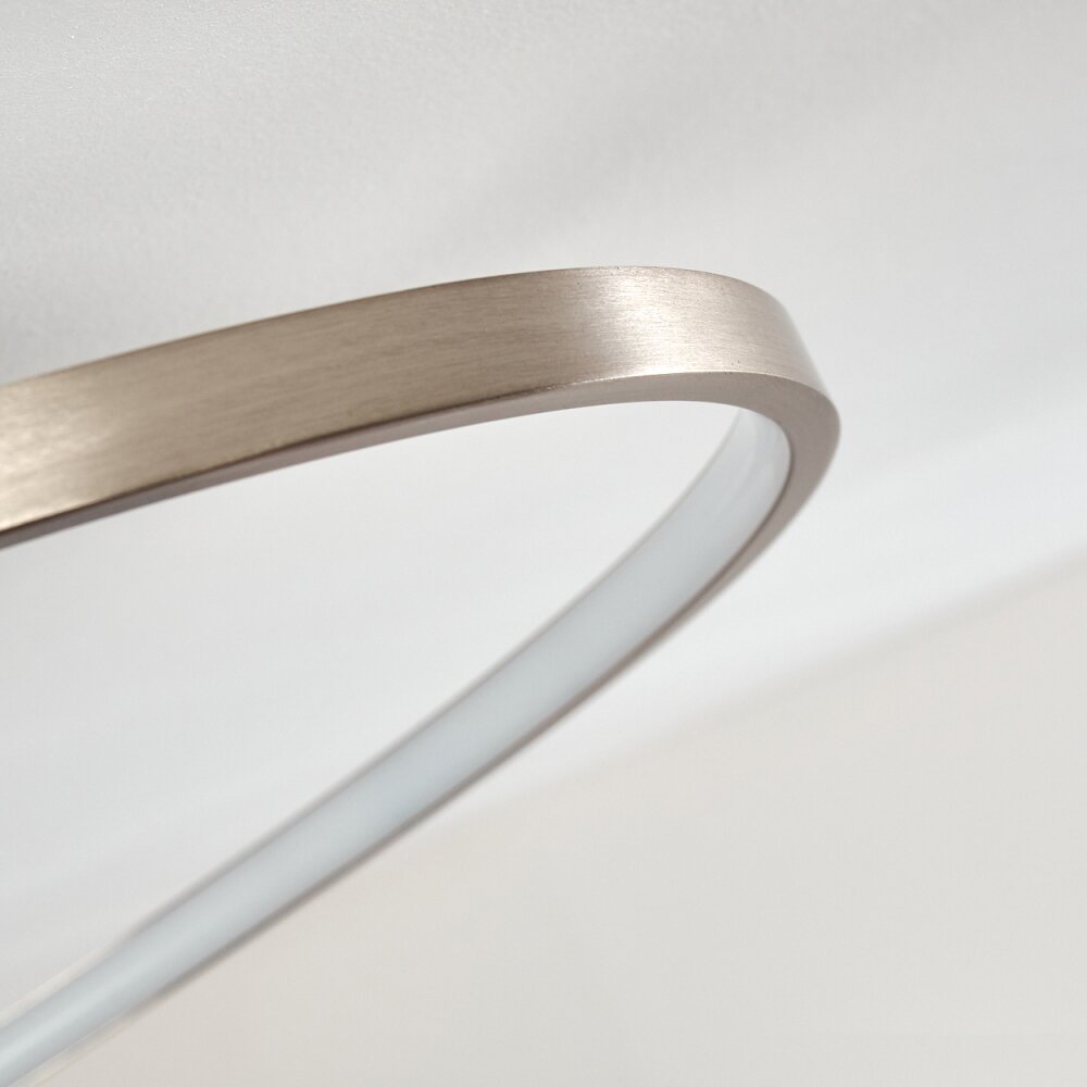 Chute Plafondlamp LED Nikkel mat, 1-licht