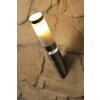 Brilliant Bole Buiten muurfakkel roestvrij staal, 1-licht, Bewegingsmelder