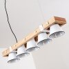 Oksbol Hanglamp Hout licht, Wit, 5-lichts Oksbol Hanglamp Hout licht, Wit, 5-lichts