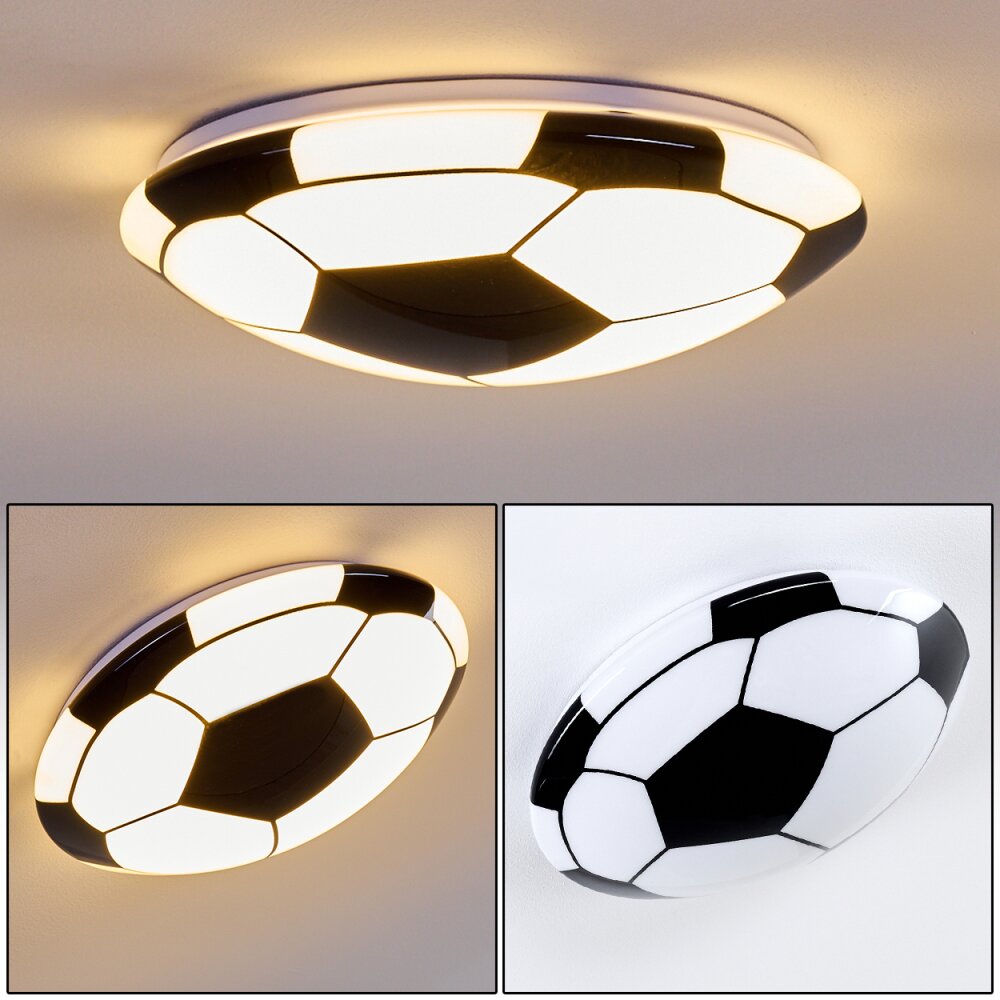 Sakka Plafondlamp LED Zwart, Wit, 1-licht main product photo