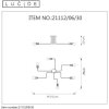 Lucide LESTER Plafondlamp Zwart, 6-lichts