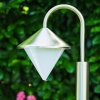 Kasan Buiten staande lamp roestvrij staal, Wit, 1-licht