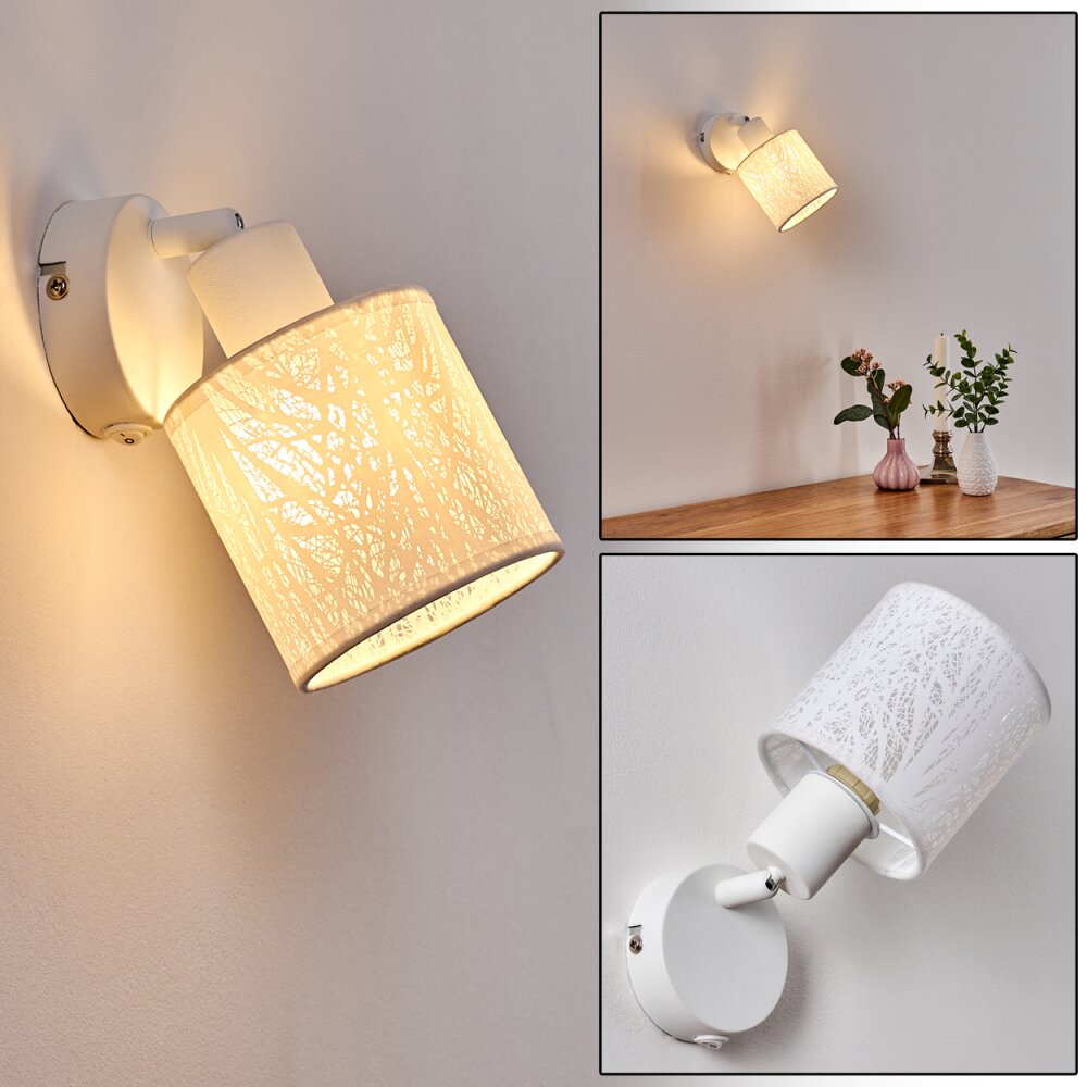 Antalya Muurlamp Wit, 1-licht main product photo