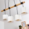 Sambia Hanglamp Bruin, Zwart, 4-lichts