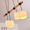 Sambia Hanglamp Bruin, Zwart, 4-lichts