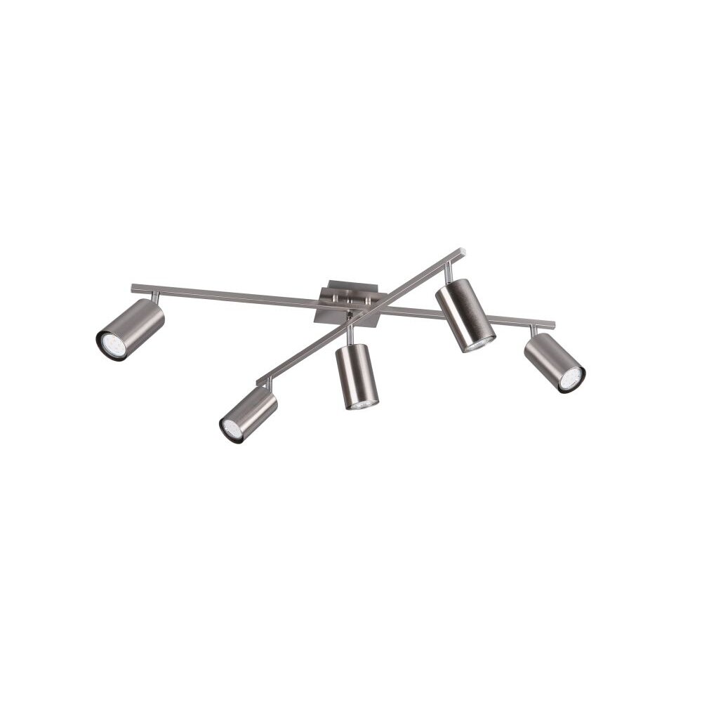 Trio MARLEY Plafondlamp Nikkel mat, 5-lichts main product photo