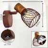 Arjen Muurlamp Hout donker, Roest, 1-licht