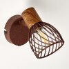 Arjen Muurlamp Hout donker, Roest, 1-licht