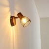 Arjen Muurlamp Hout donker, Roest, 1-licht