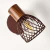 Arjen Muurlamp Hout donker, Roest, 1-licht