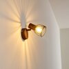 Arjen Muurlamp Hout donker, Roest, 1-licht
