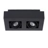 Lucide XIRAX Plafond spot LED Zwart, 2-lichts Lucide XIRAX Plafond spot LED Zwart, 2-lichts