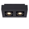 Lucide XIRAX Plafond spot LED Zwart, 2-lichts Lucide XIRAX Plafond spot LED Zwart, 2-lichts