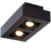 Lucide XIRAX Plafond spot LED Zwart, 2-lichts Lucide XIRAX Plafond spot LED Zwart, 2-lichts